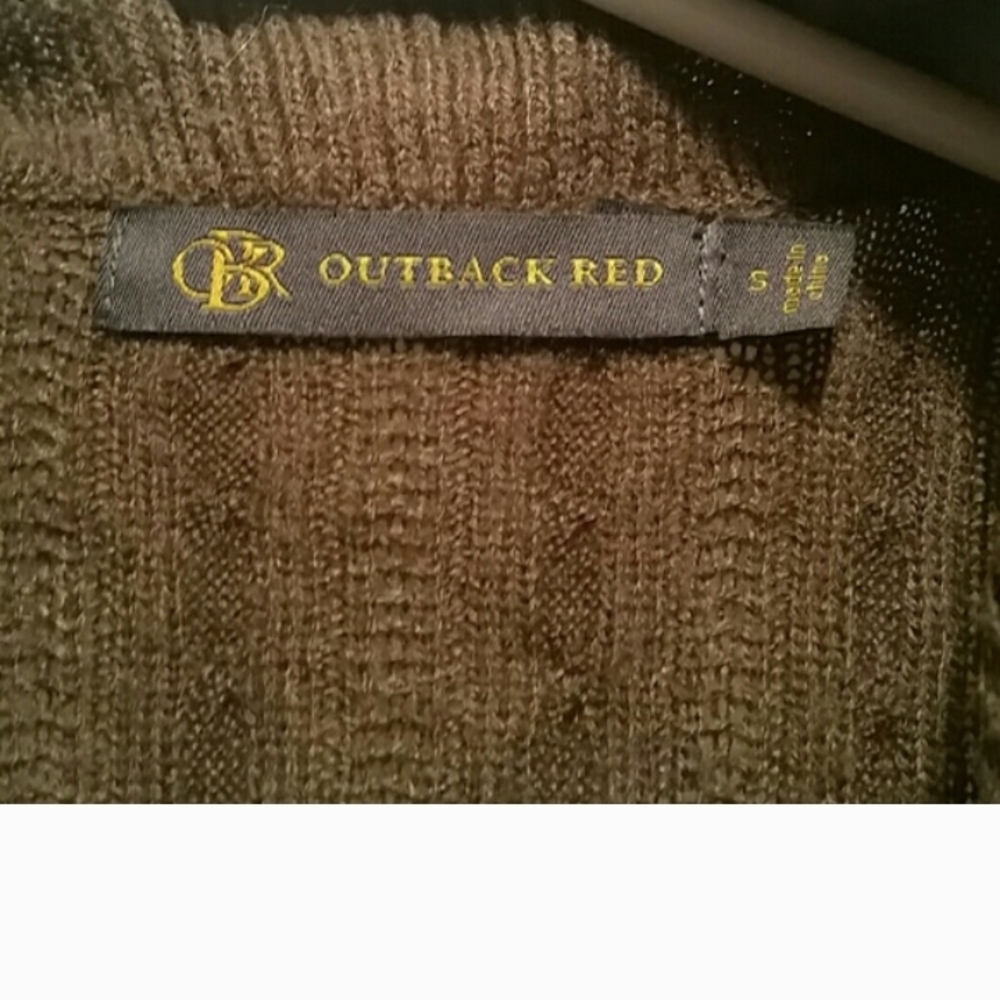 Outback Red Brown Ruffled Cardigan - Picture 2 of 5